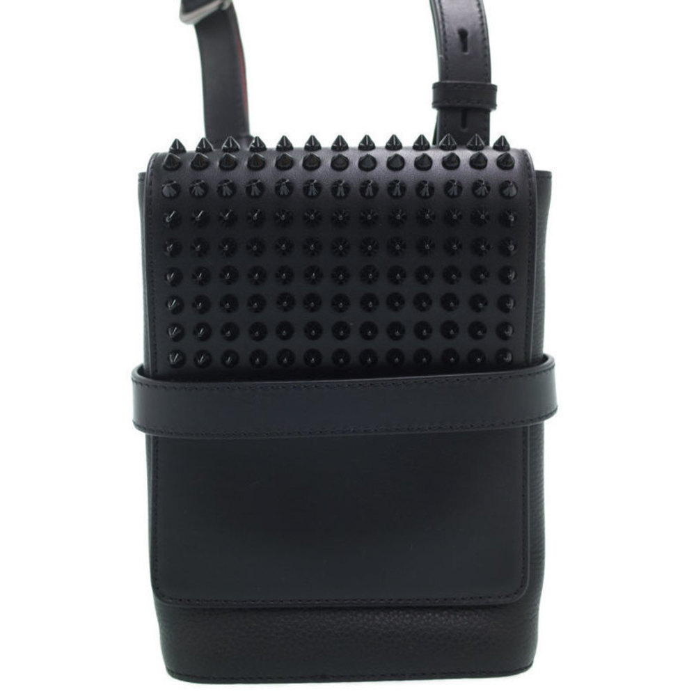 Christian Louboutin Benech Reporter Spike Shoulder Bag Leather